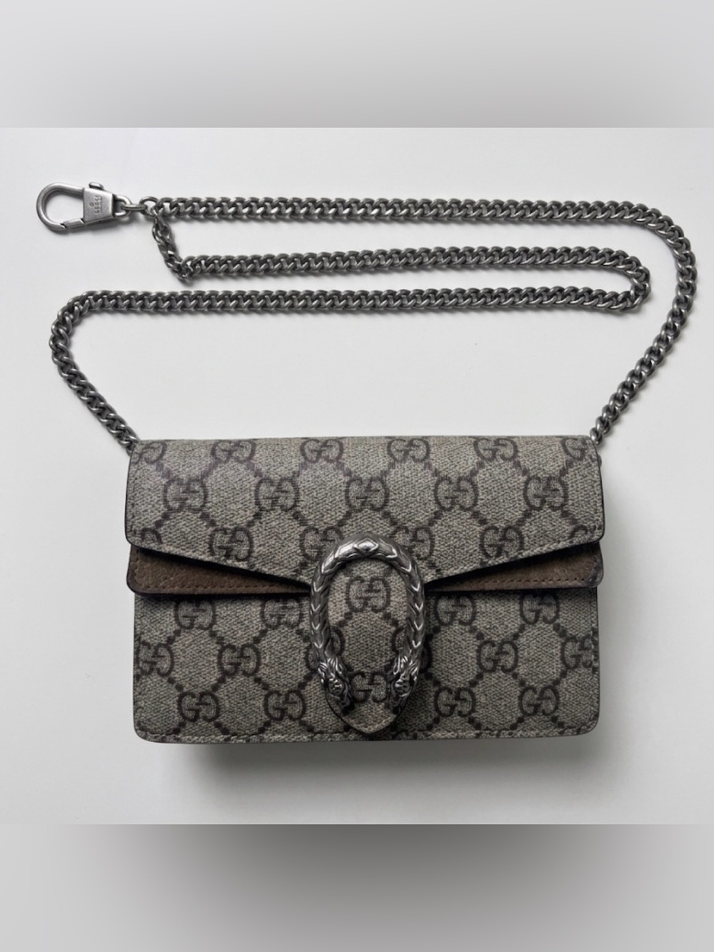 Authentic Gucci Dionysus Super Mini GG Supreme Canvas Bag